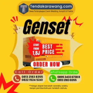 Sewa Genset Silent 20 KVA – 250 KVA